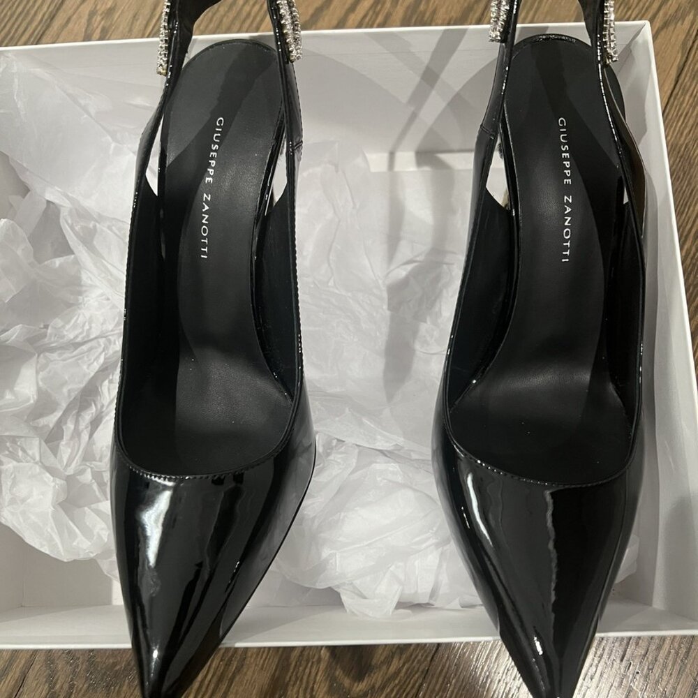 Giuseppe Zanotti black and leopard pumps Heel - Picture 3 of 11